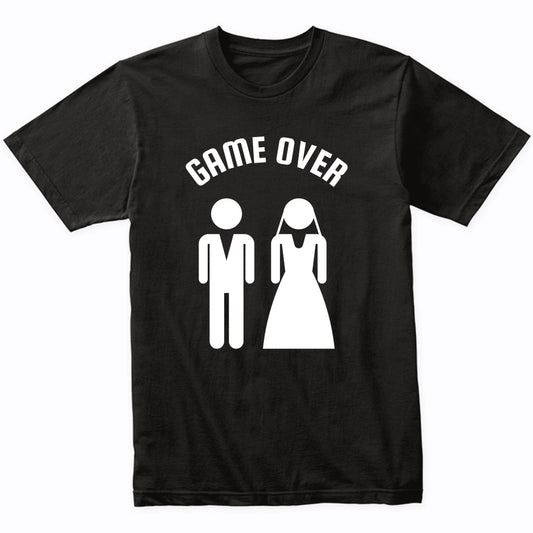 Bachelor Party Shirt Game Over Funny Groom Shirt