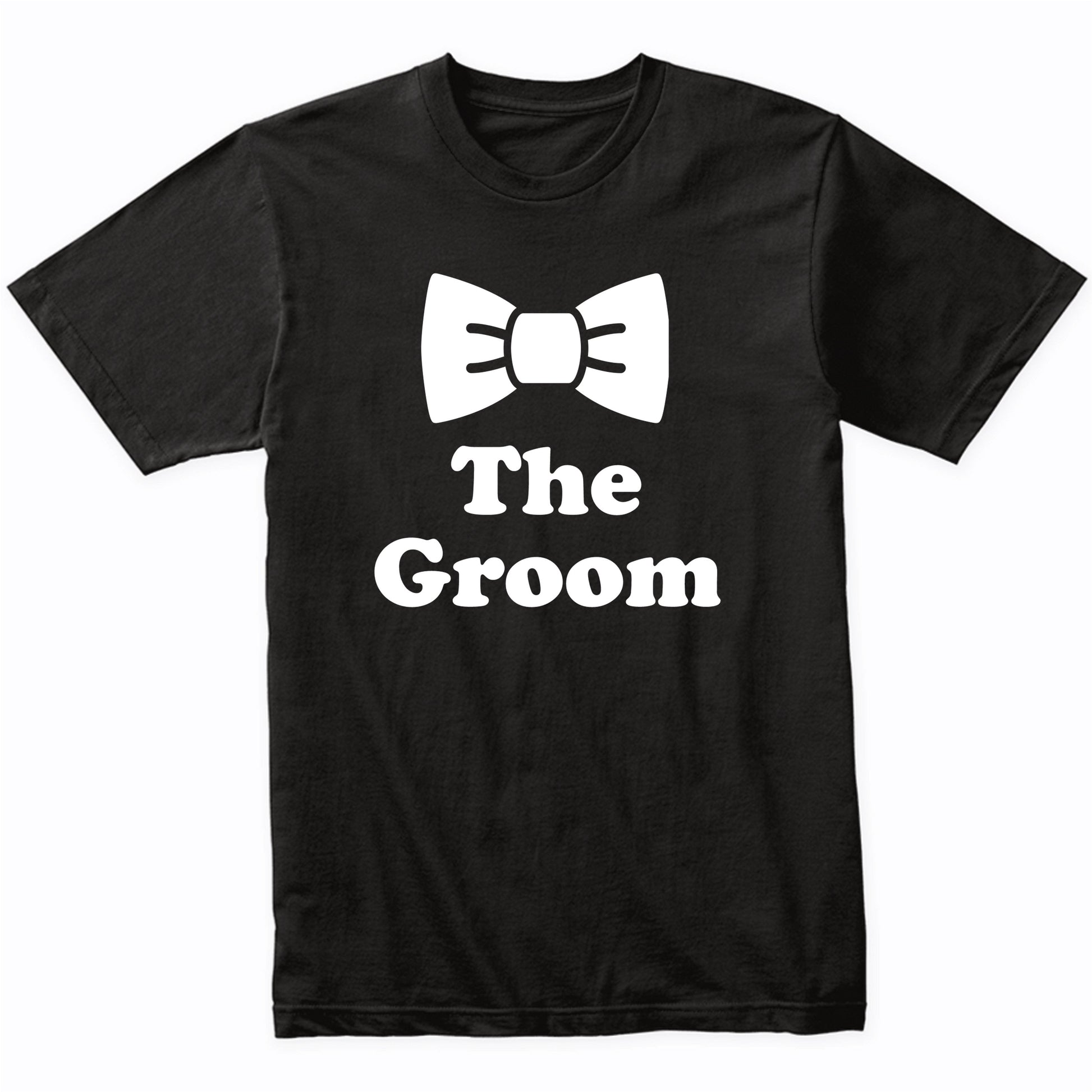 The Groom Bow Tie Wedding Party Shirt