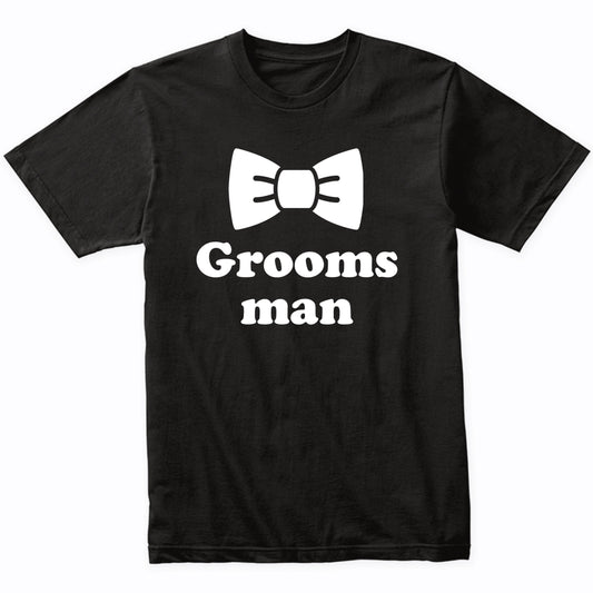 Groomsman Bow Tie Wedding Party Shirt
