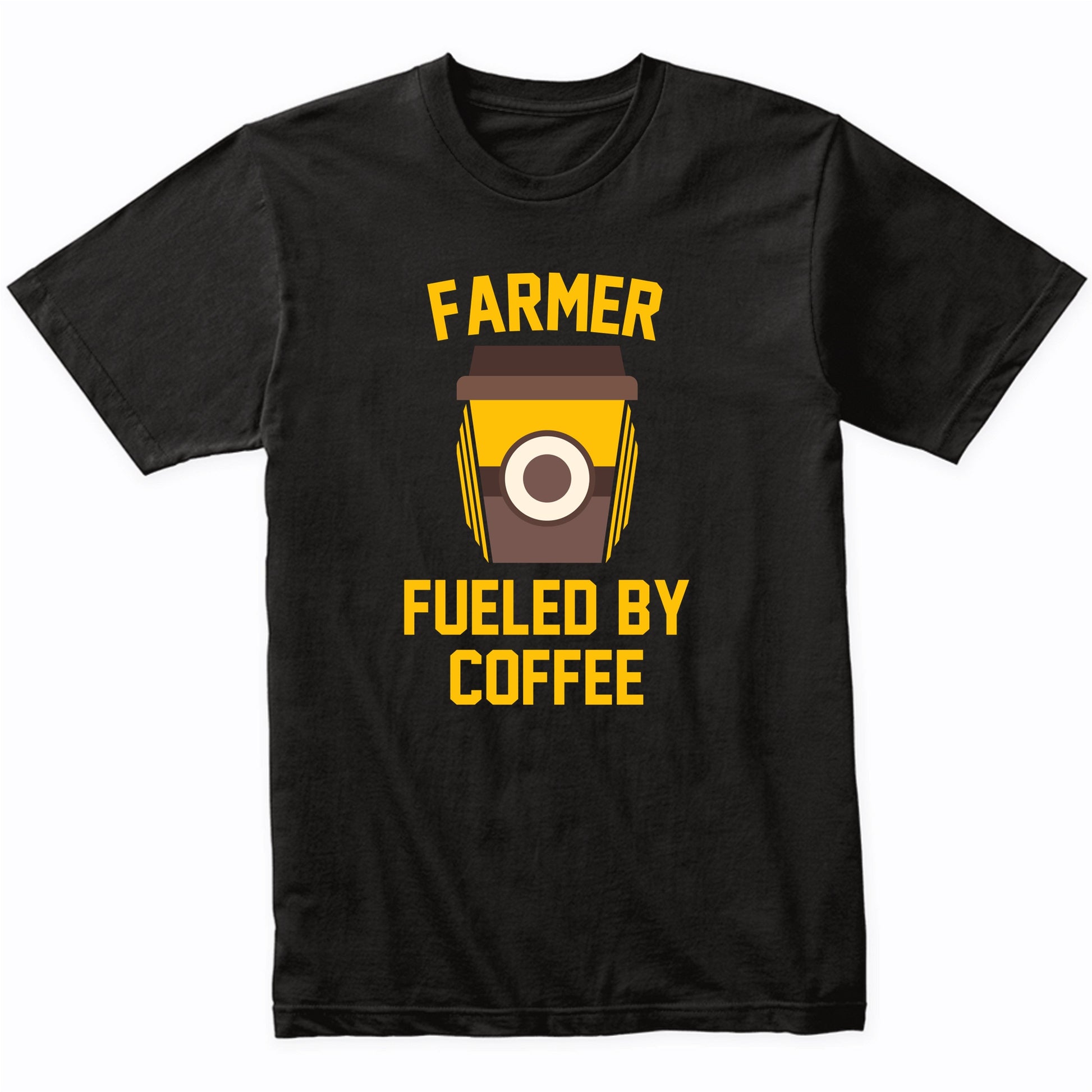Farmer Fueled By Coffee Funny Farming Shirt