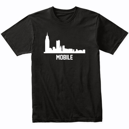 Mobile Alabama Skyline Cityscape T-Shirt