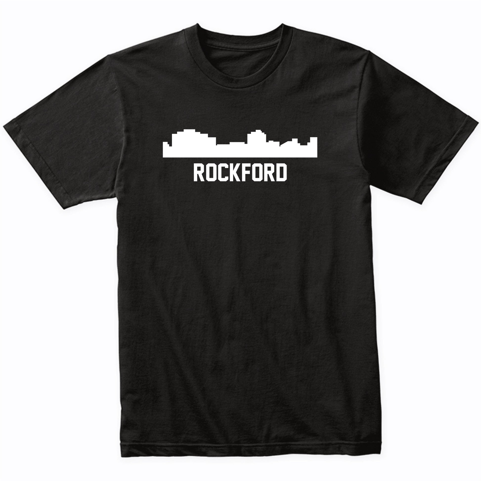 Rockford Illinois Skyline Cityscape T-Shirt