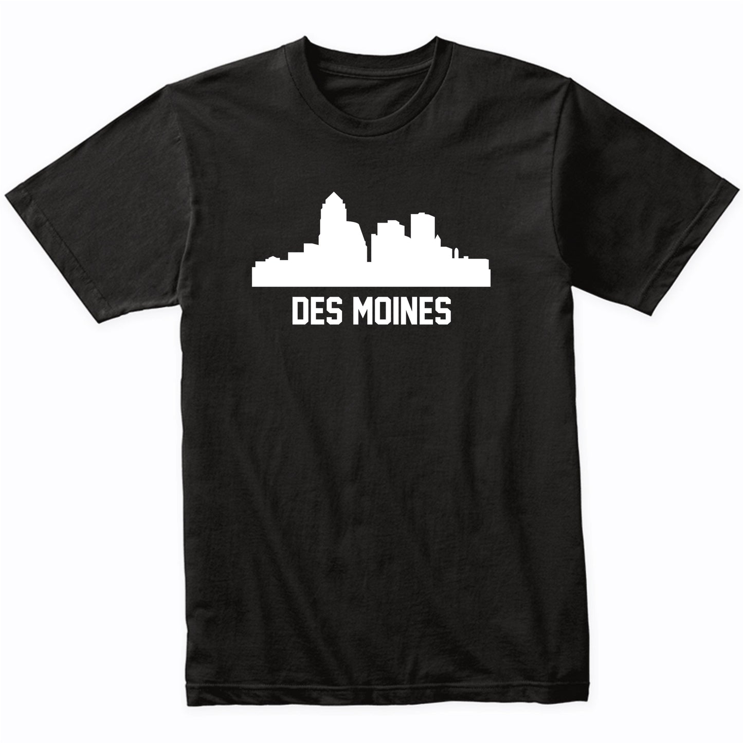 Des Moines Iowa Skyline Cityscape T-Shirt