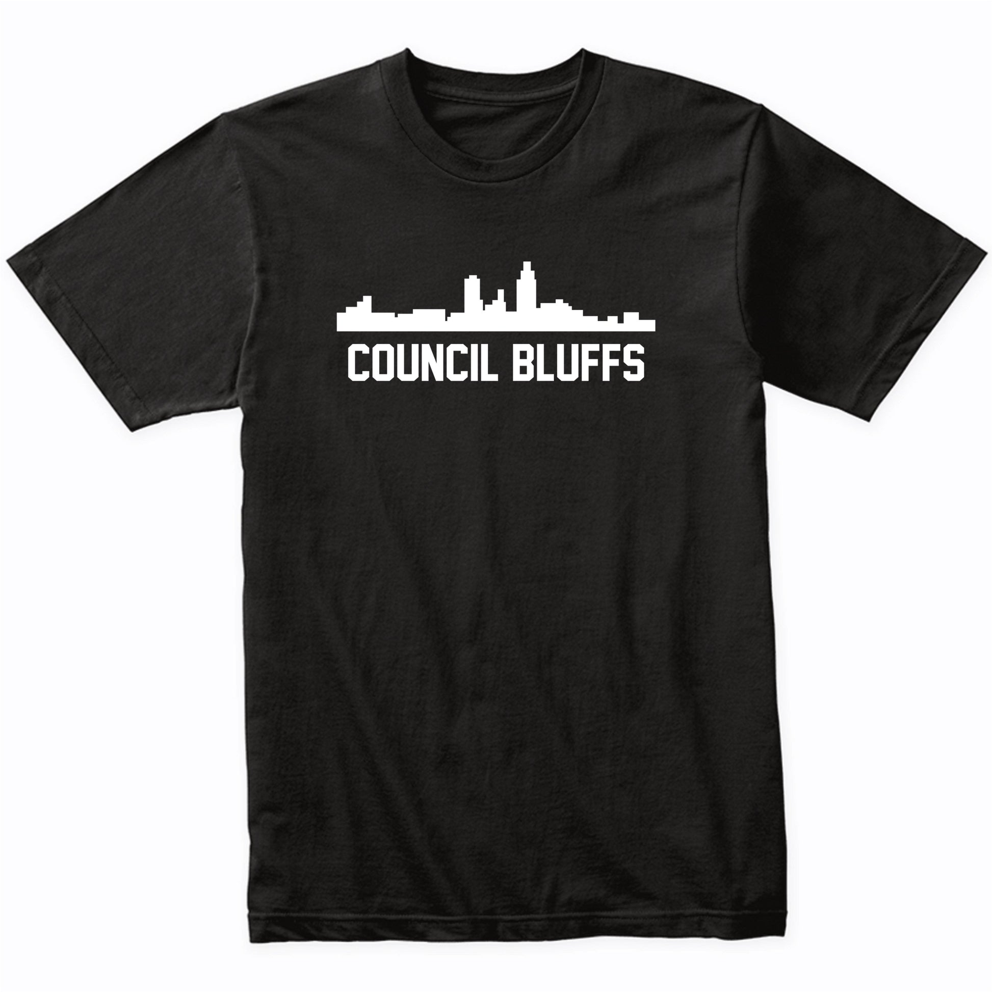 Council Bluffs Iowa Skyline Cityscape T-Shirt