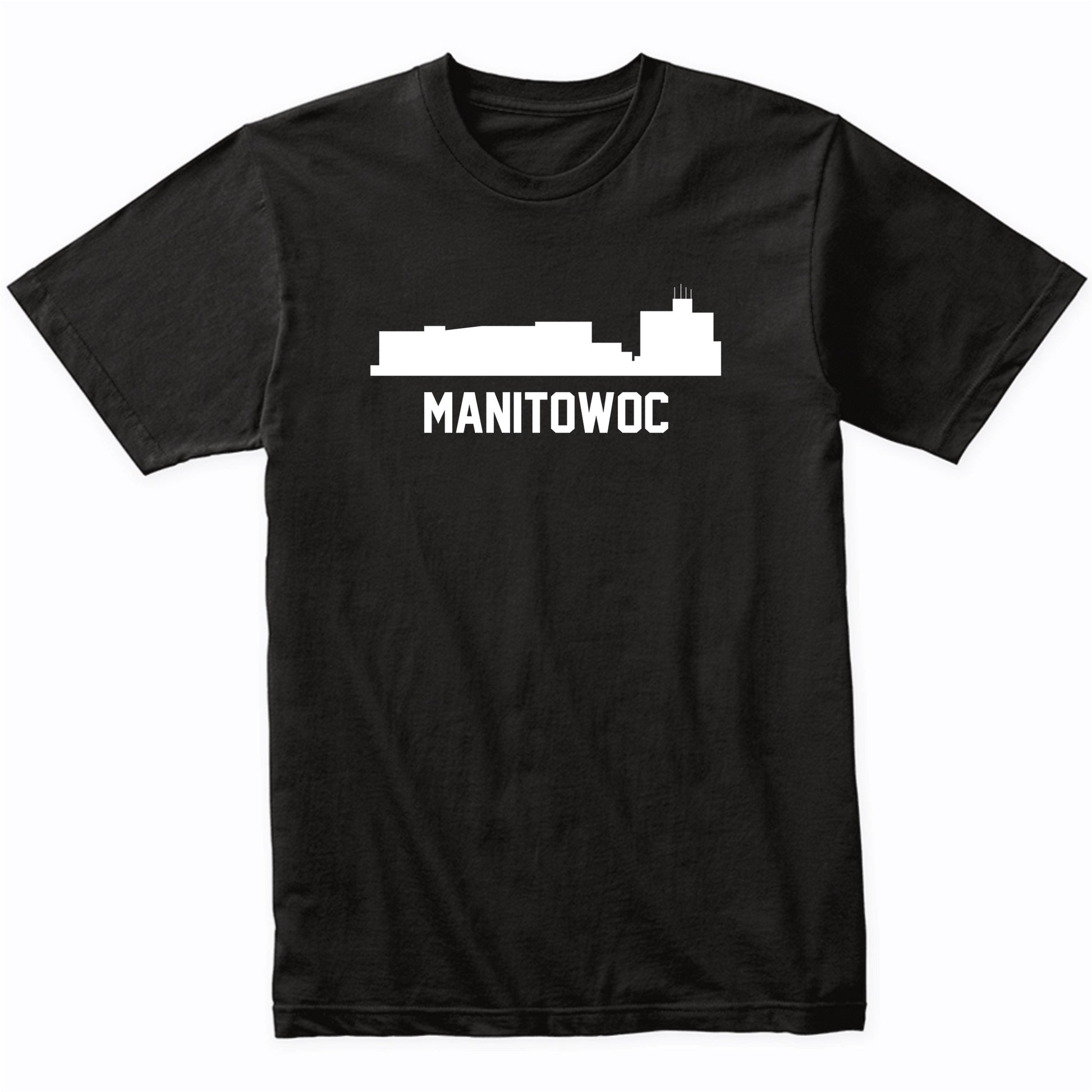 Manitowoc Wisconsin Skyline Cityscape T-Shirt
