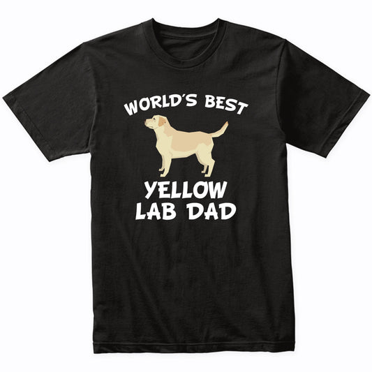 World's Best Yellow Lab Dad Dog Owner Shirt