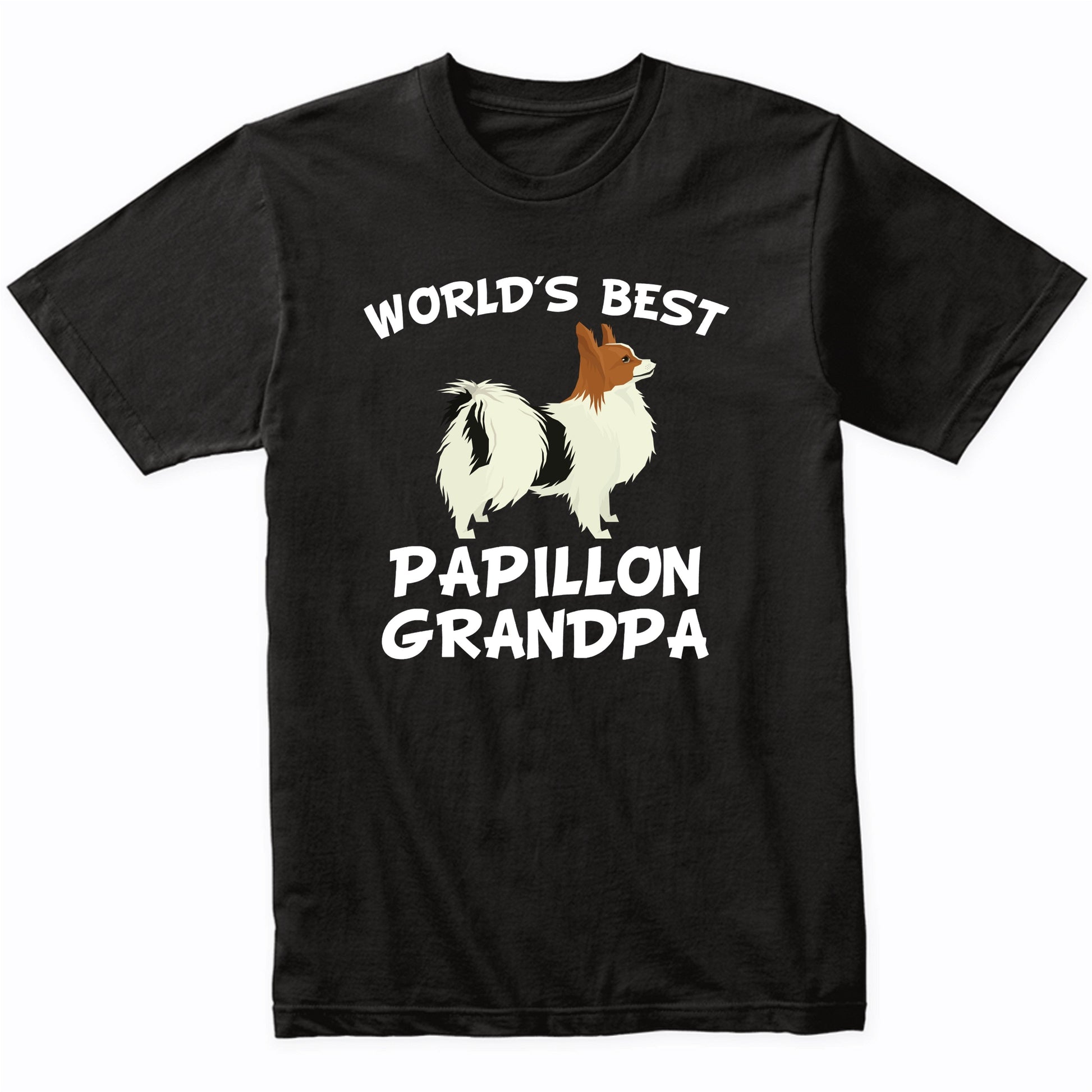 World's Best Papillon Grandpa Shirt