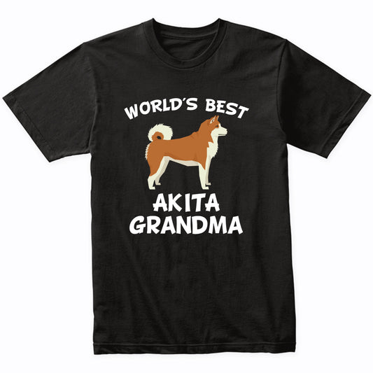 World's Best Akita Grandma Shirt