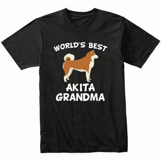 World's Best Akita Grandma Shirt