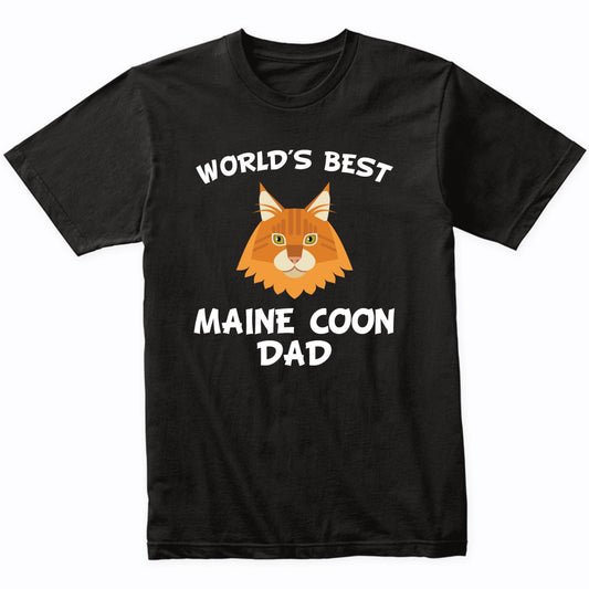 World's Best Maine Coon Dad Cat Owner T-Shirt