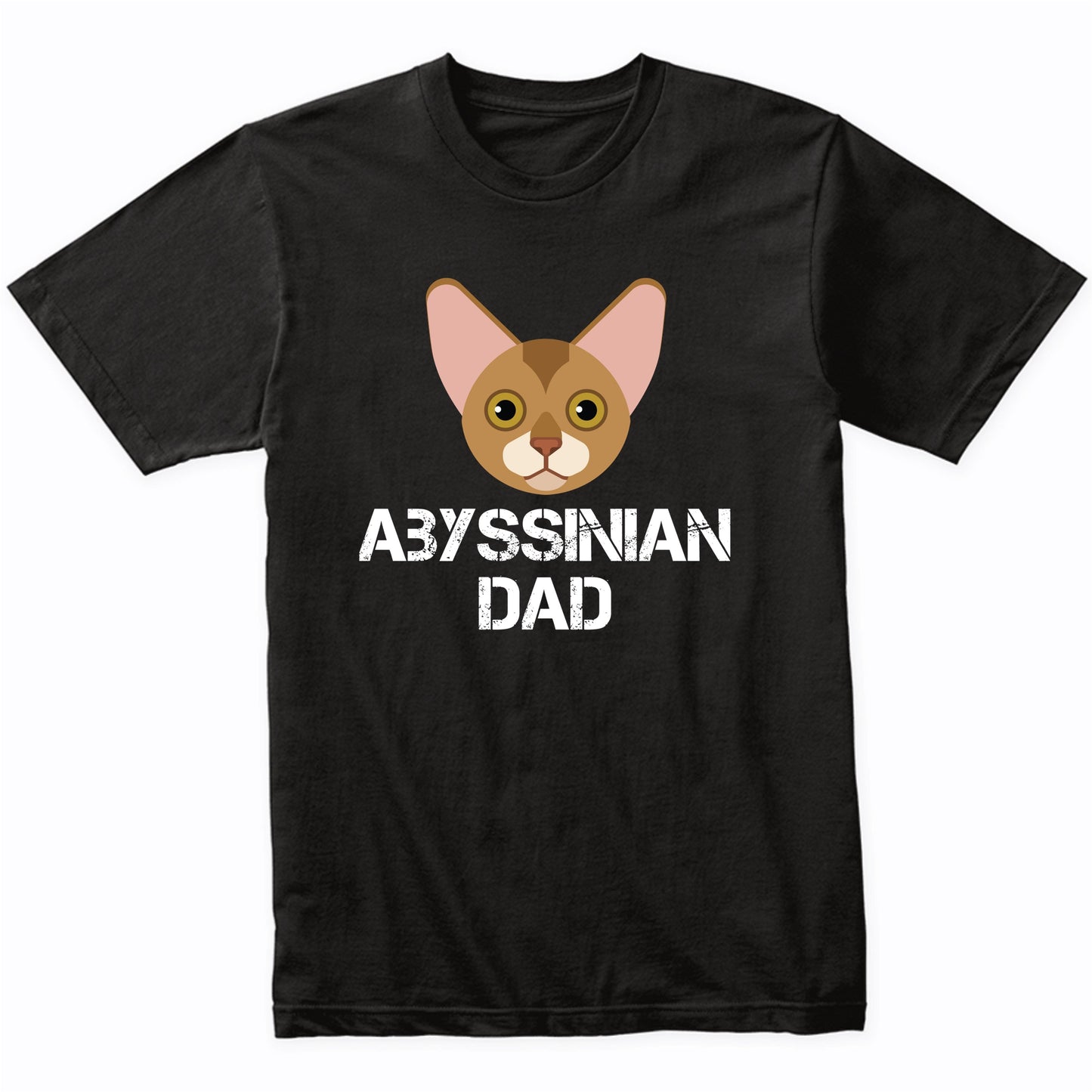 Abyssinian Dad Cat Owner T-Shirt