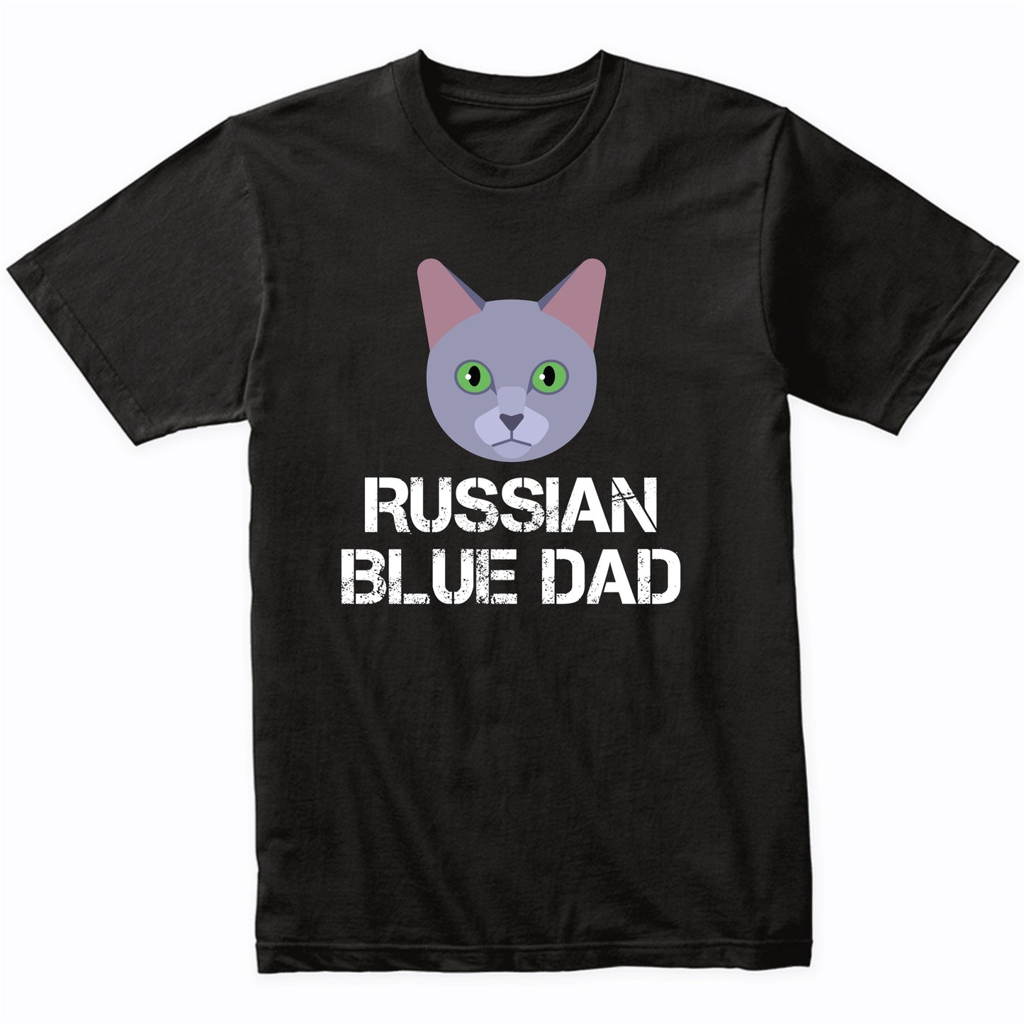 Russian Blue Dad Cat Owner T-Shirt