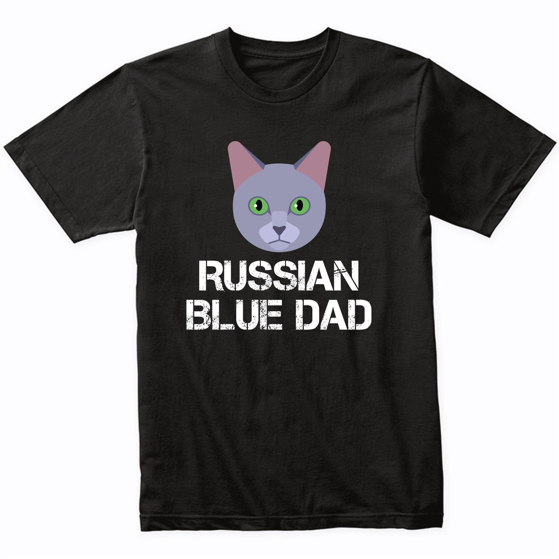 Russian Blue Dad Cat Owner T-Shirt