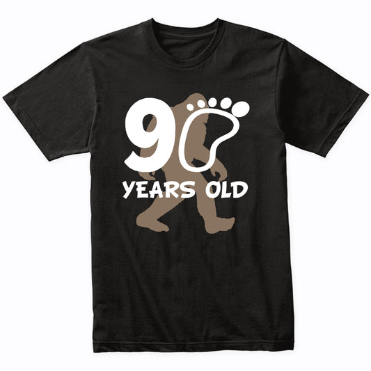 90th Birthday Bigfoot Shirt - 90 Years Old Sasquatch Shirt