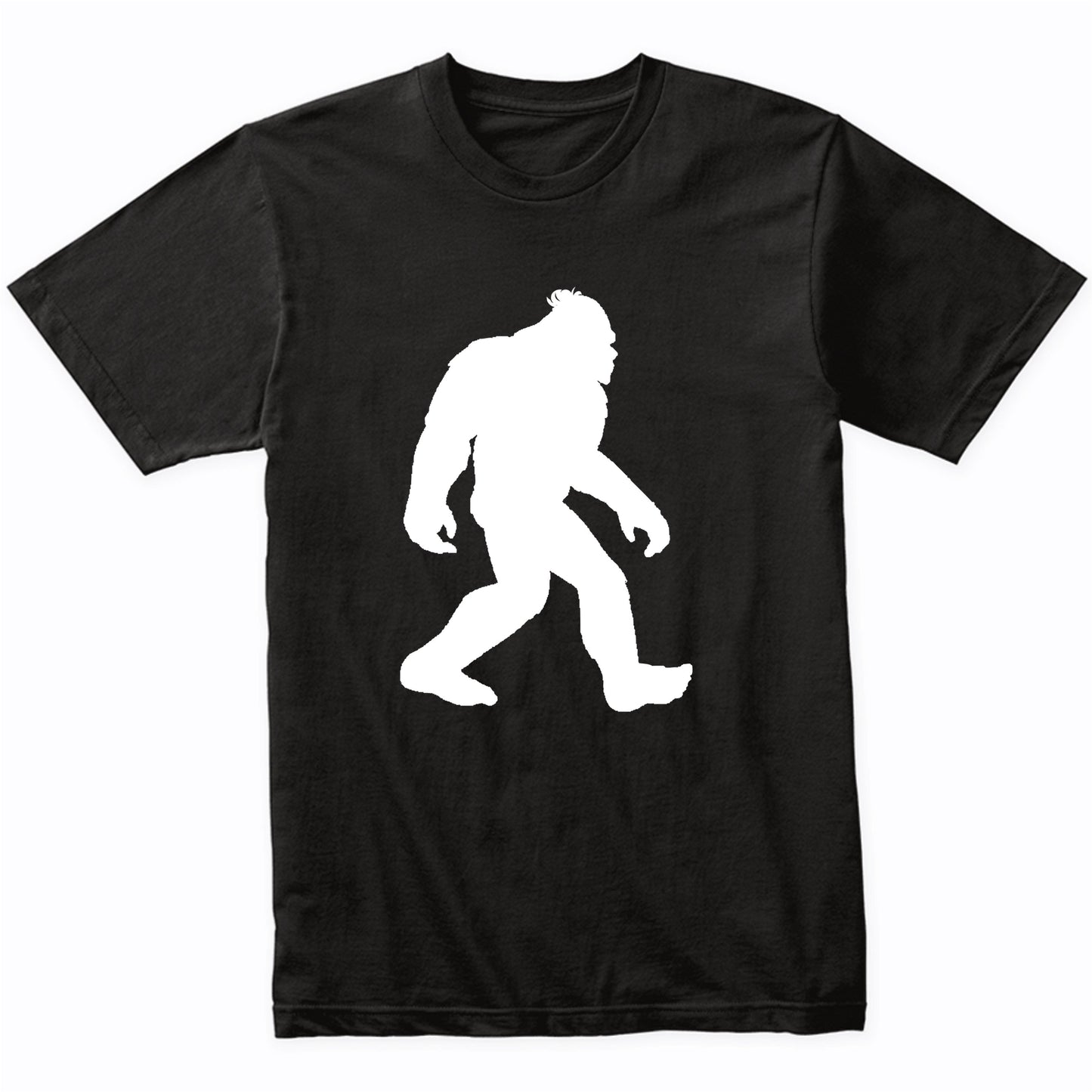 Bigfoot With A Man Bun Funny Sasquatch T-Shirt