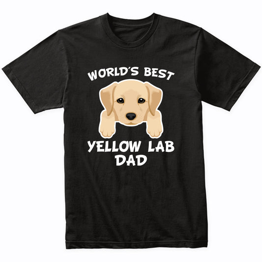 World's Best Yellow Lab Dad Dog Owner T-Shirt