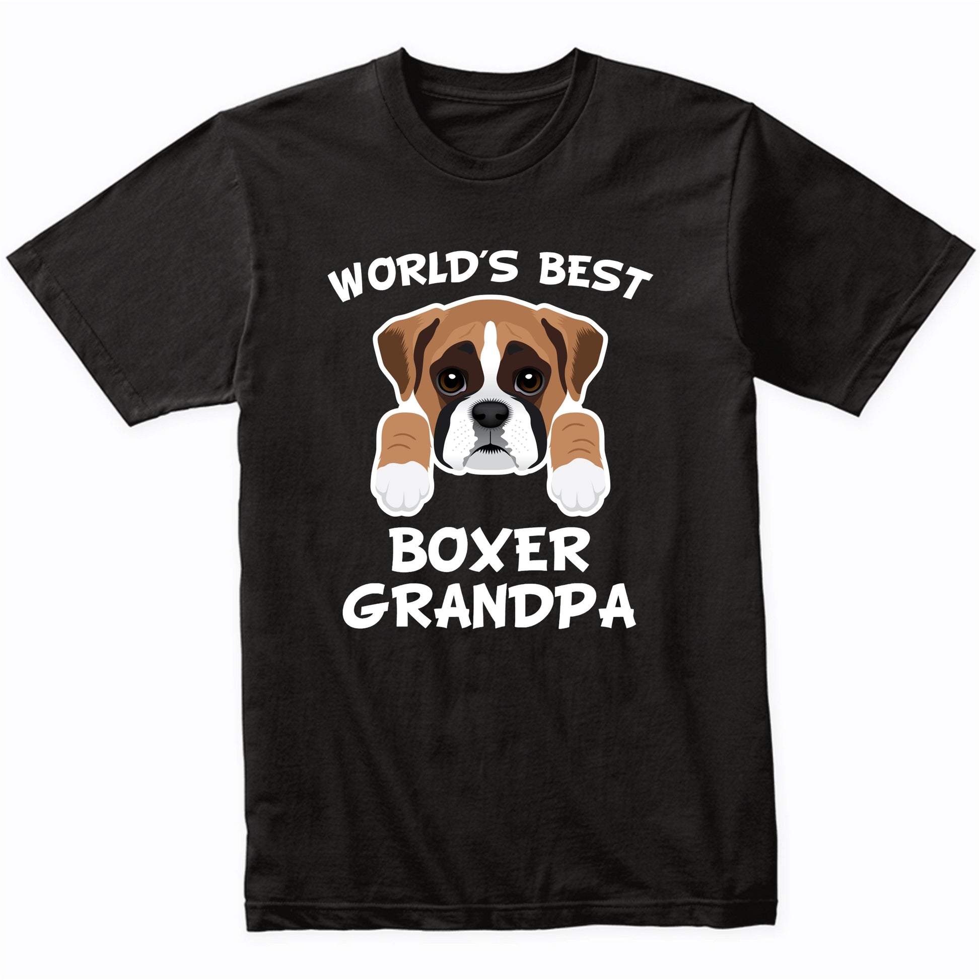 World's Best Boxer Grandpa Dog Granddog T-Shirt