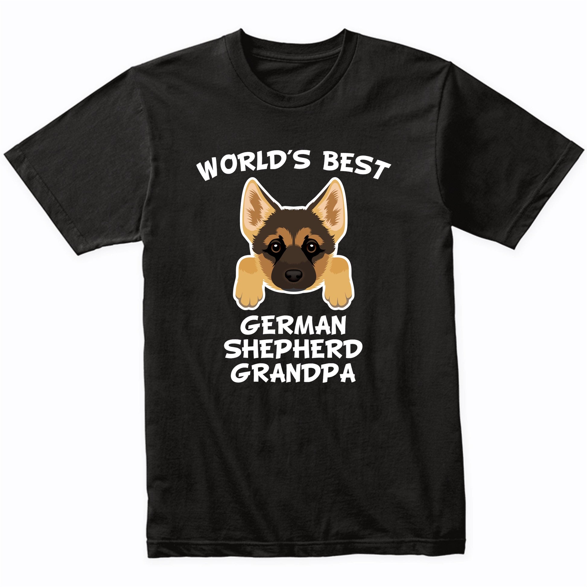 World's Best German Shepherd Grandpa Dog Granddog T-Shirt