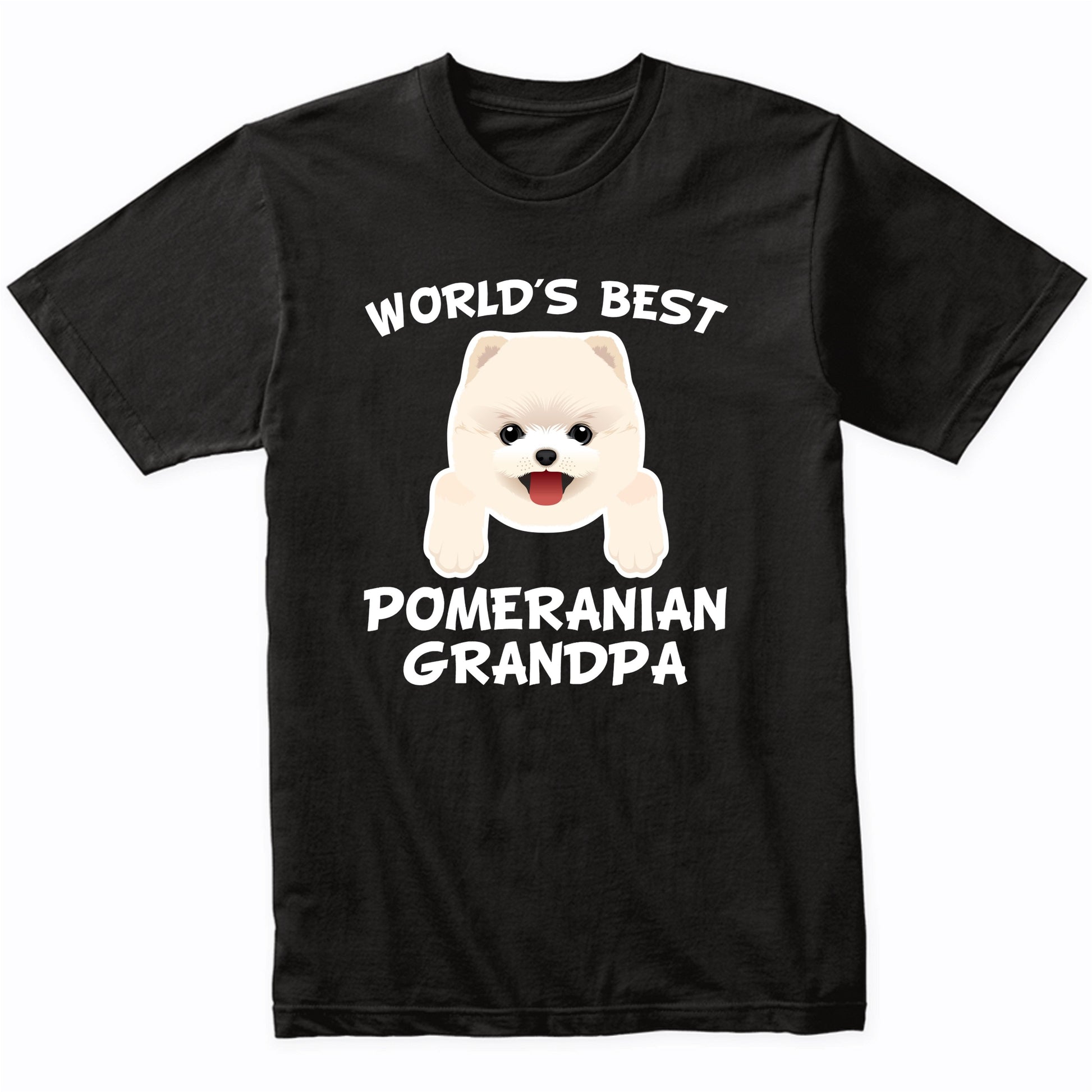 World's Best Pomeranian Grandpa Dog Granddog T-Shirt