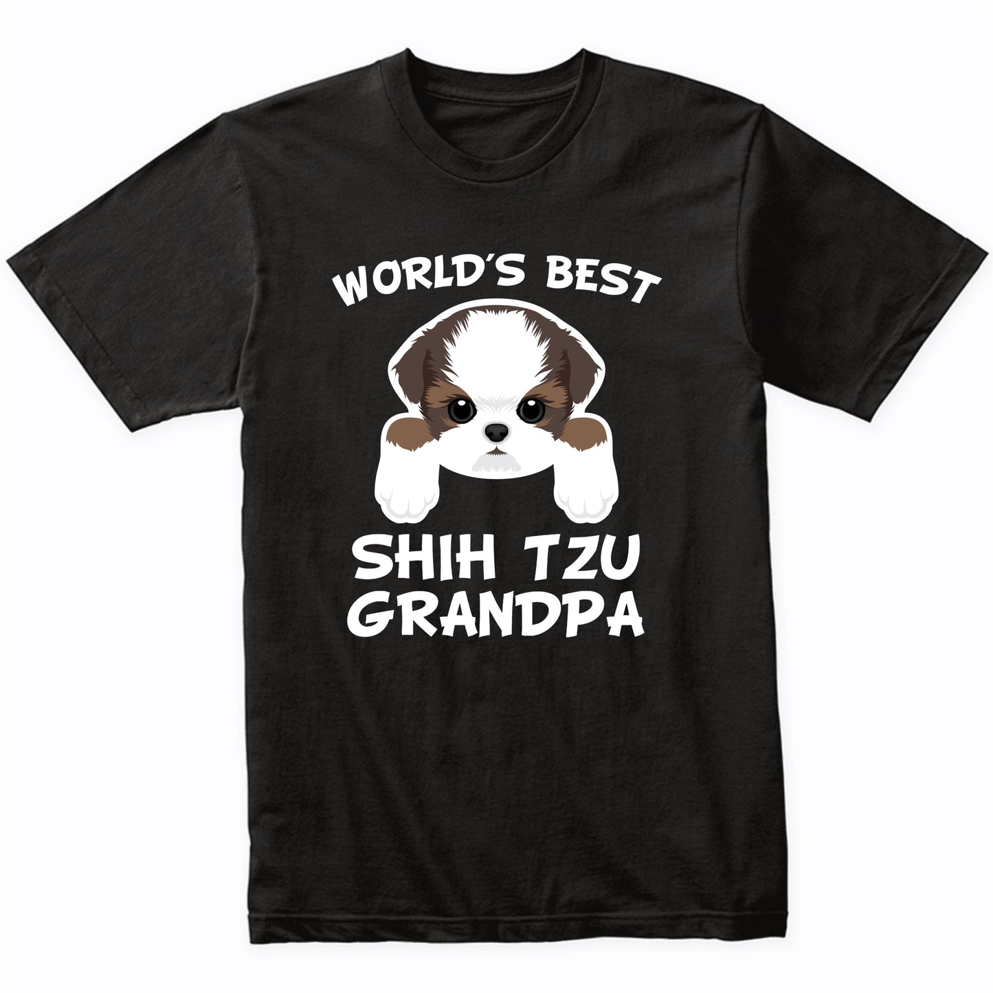 World's Best Shih Tzu Grandpa Dog Granddog T-Shirt