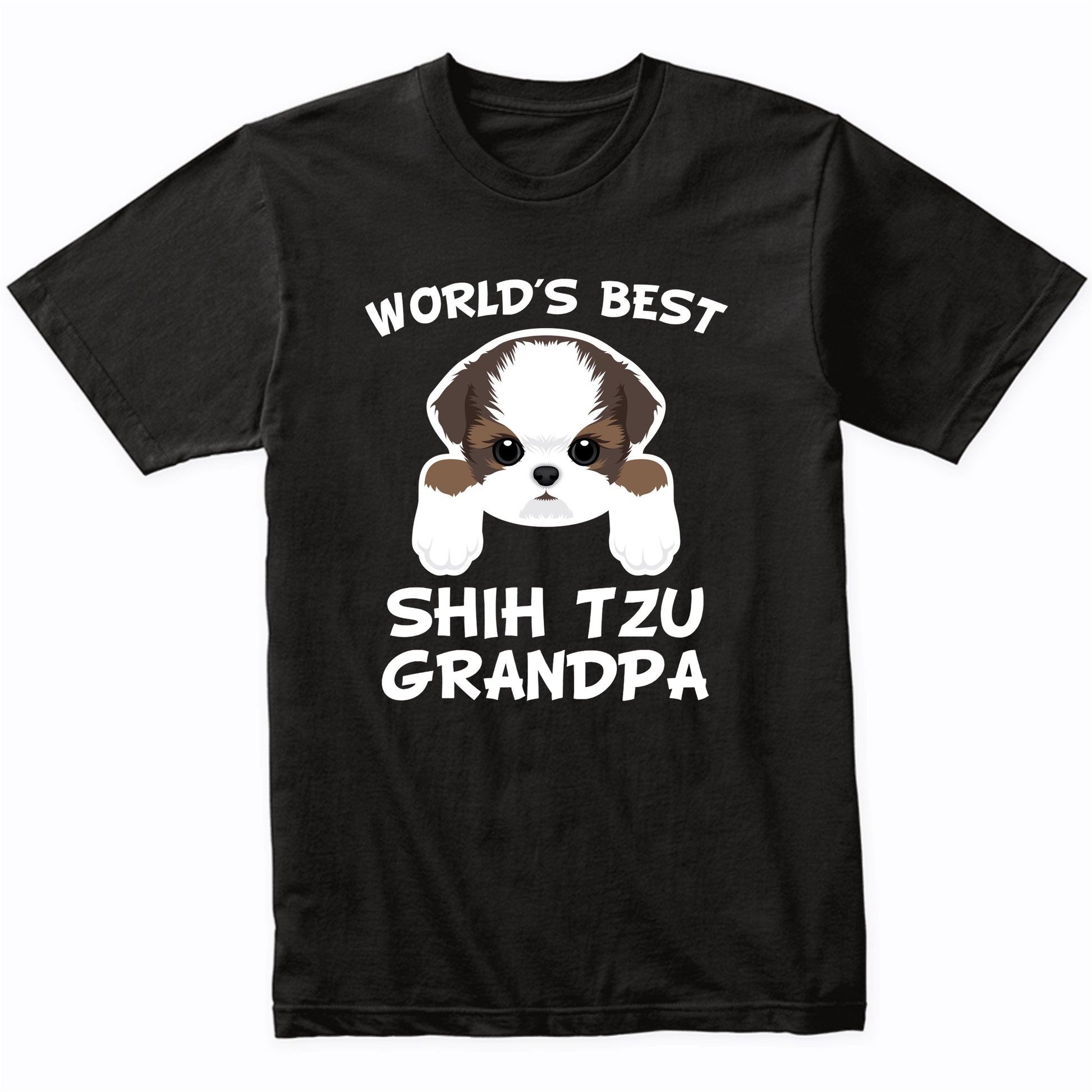 World's Best Shih Tzu Grandpa Dog Granddog T-Shirt
