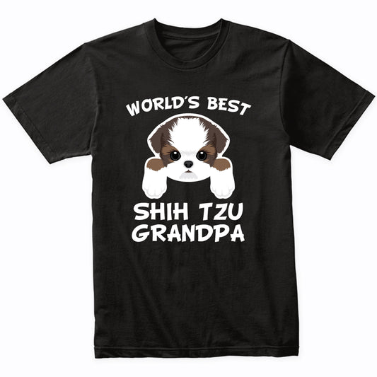 World's Best Shih Tzu Grandpa Dog Granddog T-Shirt