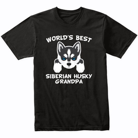 World's Best Siberian Husky Grandpa Dog Granddog T-Shirt