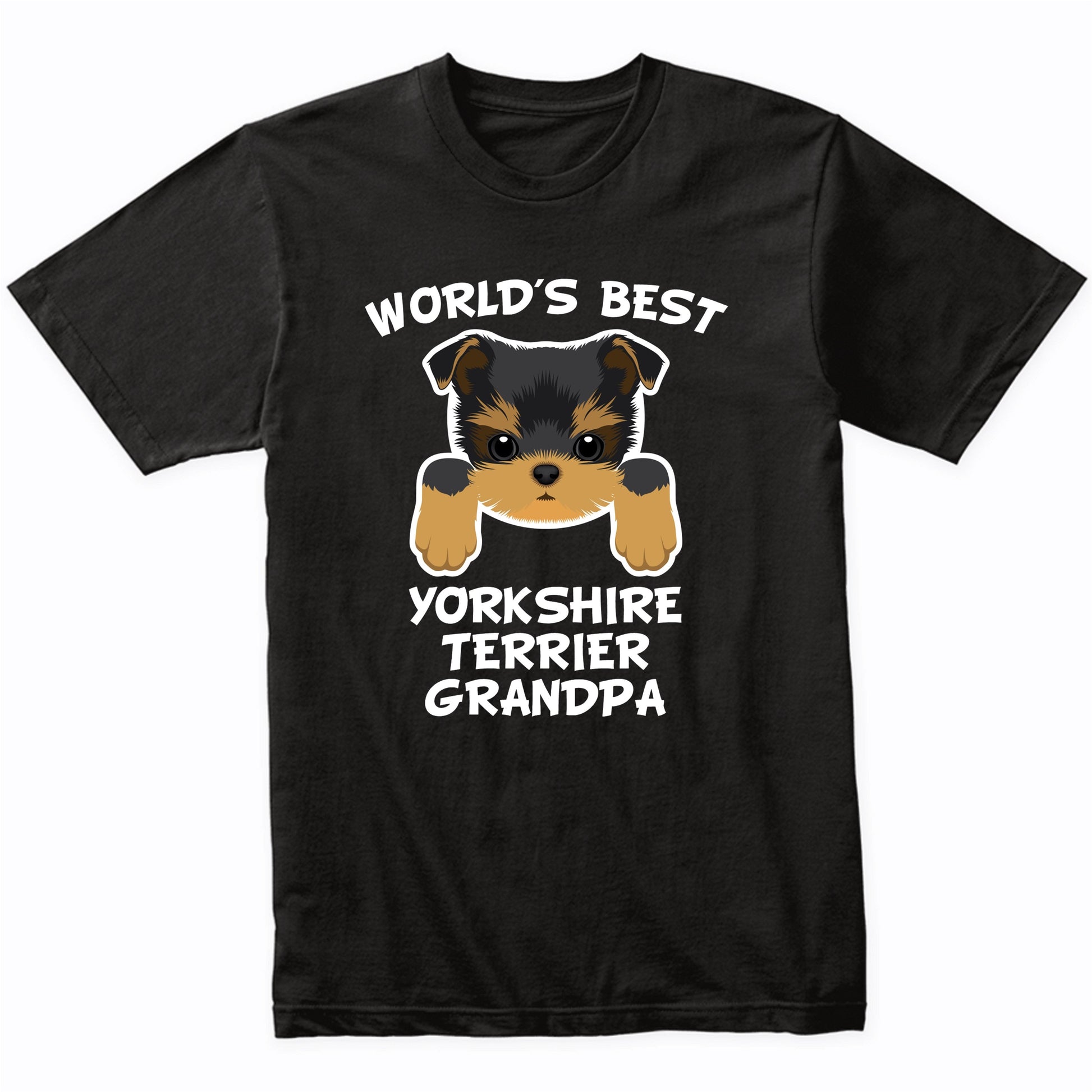 World's Best Yorkshire Terrier Grandpa Dog Granddog T-Shirt