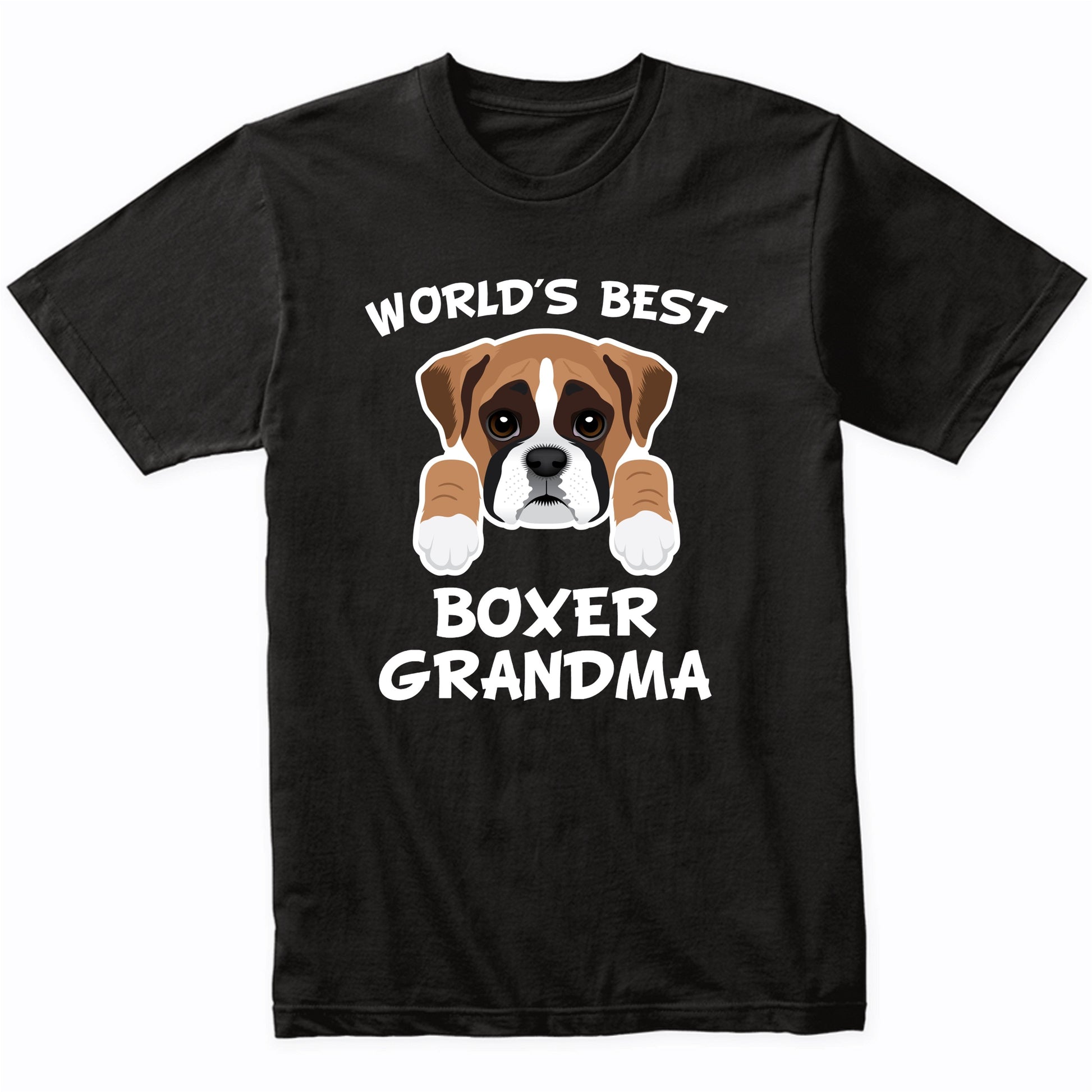 World's Best Boxer Grandma Dog Granddog T-Shirt