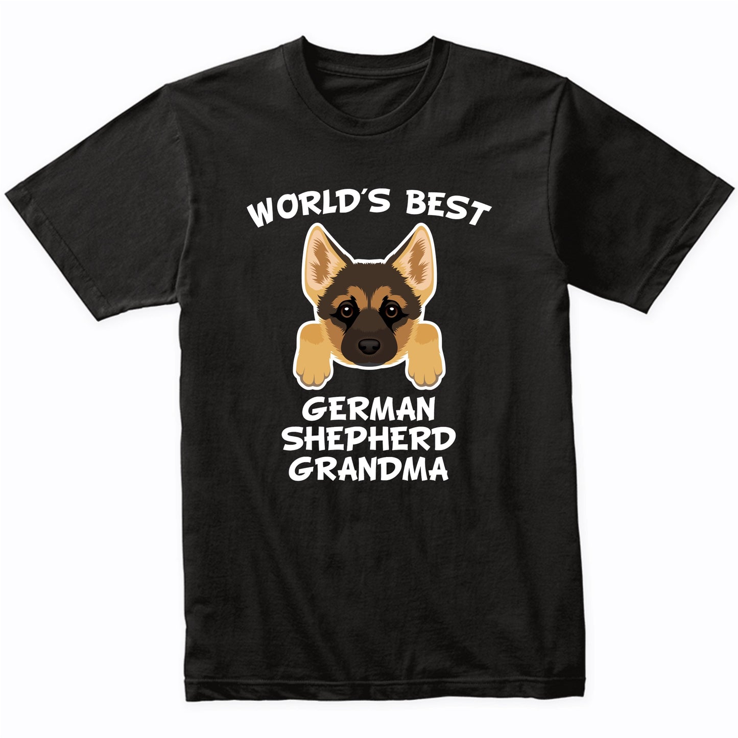 World's Best German Shepherd Grandma Dog Granddog T-Shirt
