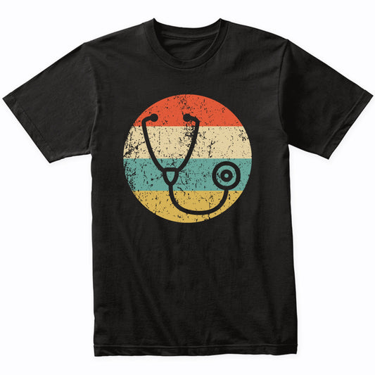 Doctor Nurse Shirt - Vintage Retro Stethoscope T-Shirt