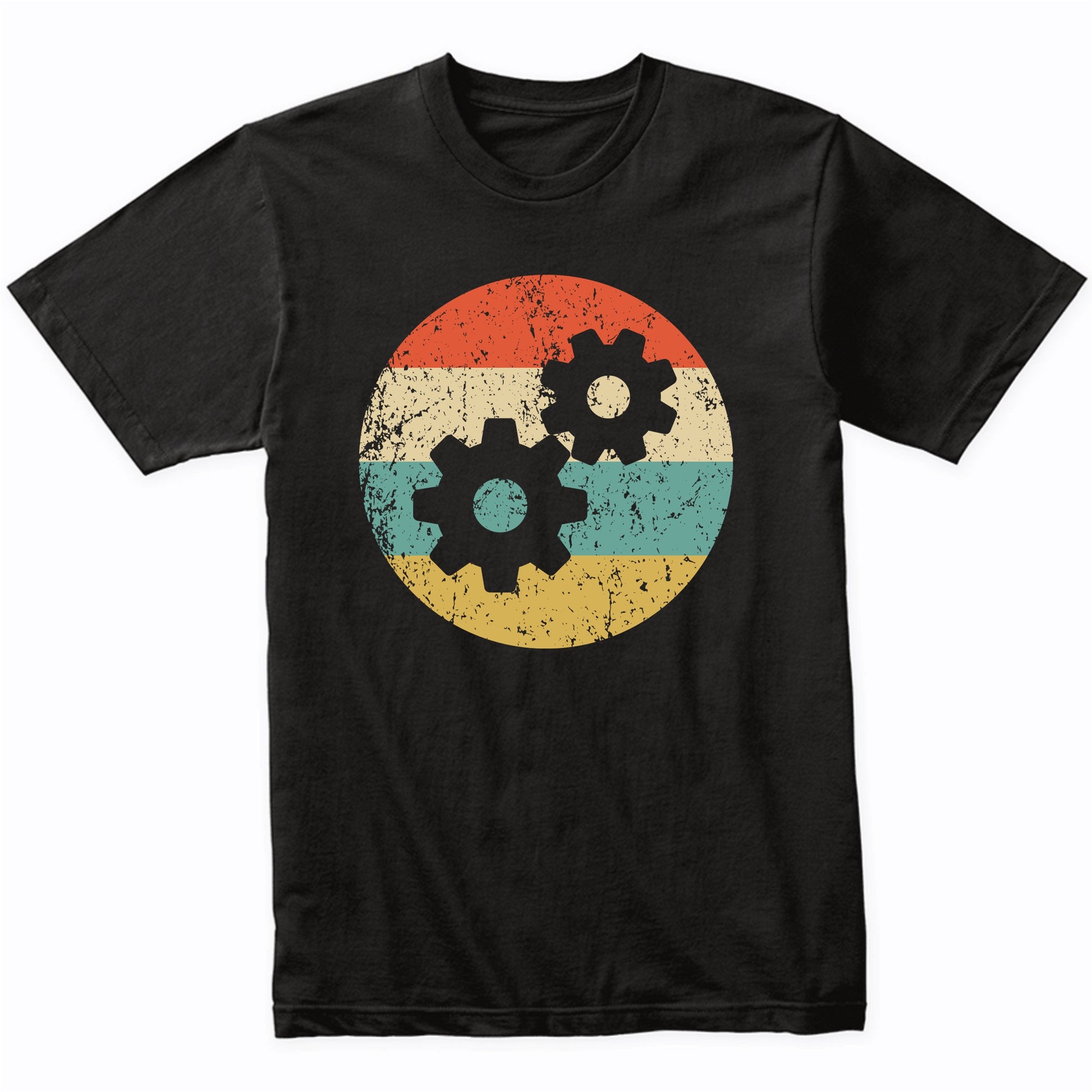 Engineer Shirt - Vintage Retro Gears T-Shirt