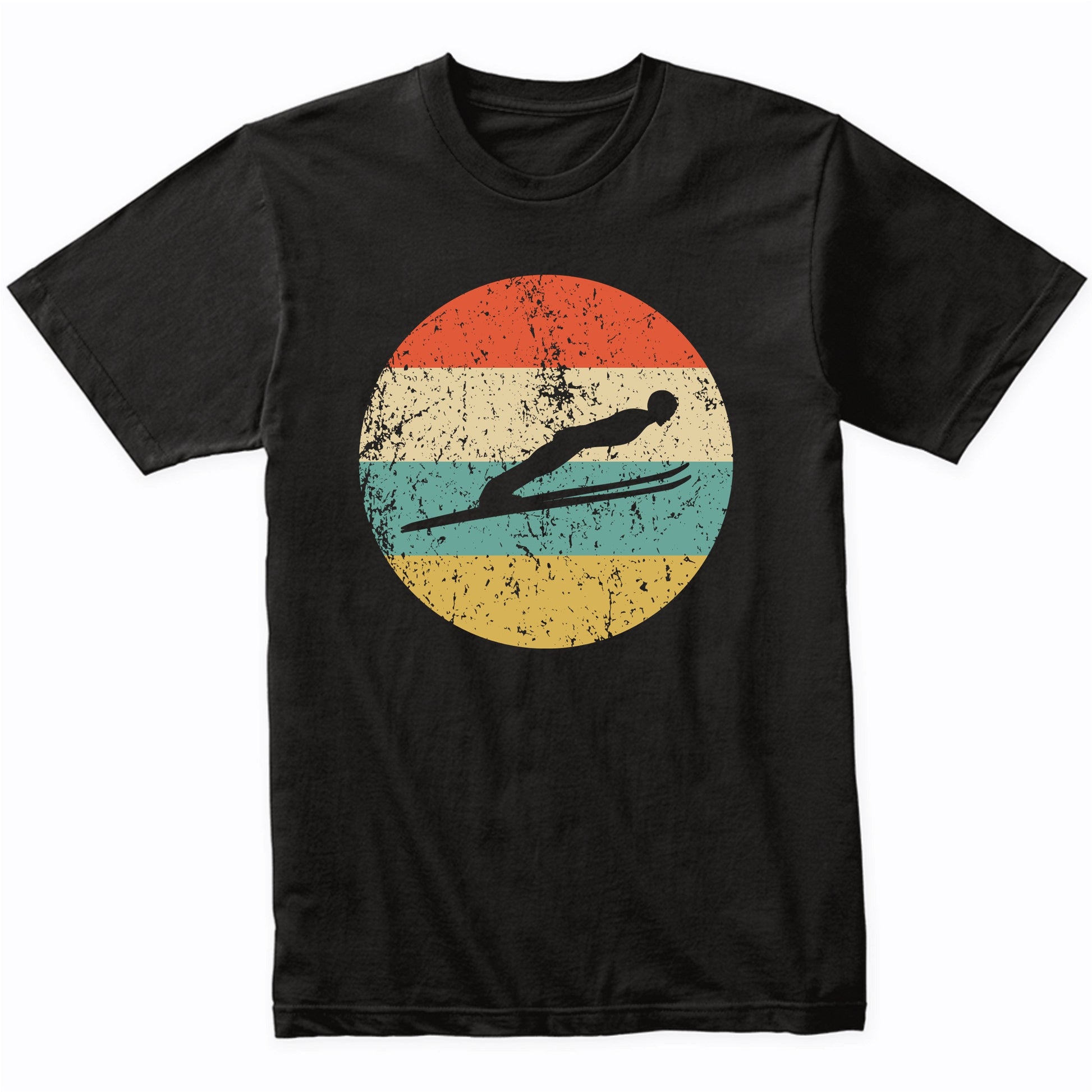 Ski Jumping Shirt - Vintage Retro Ski Jumper T-Shirt
