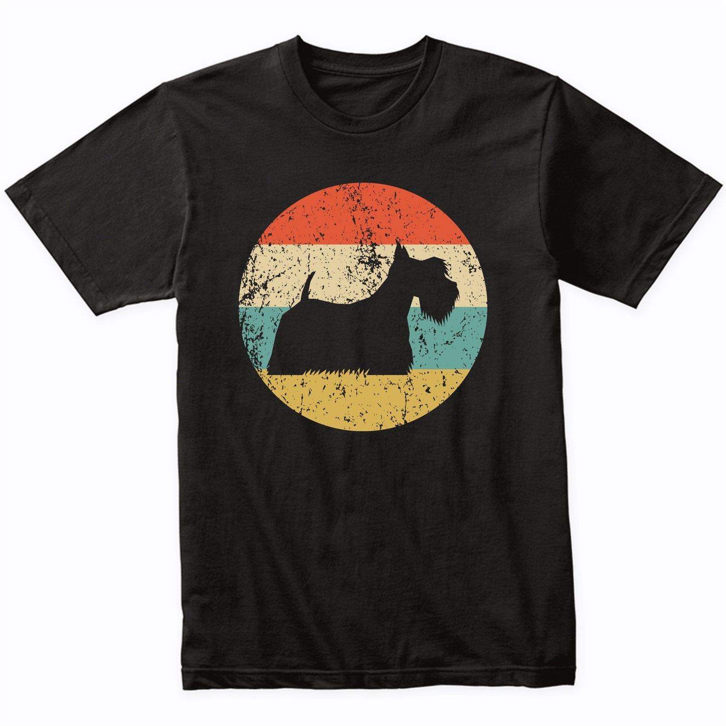 Scottish Terrier Shirt - Vintage Retro Scottie Dog T-Shirt