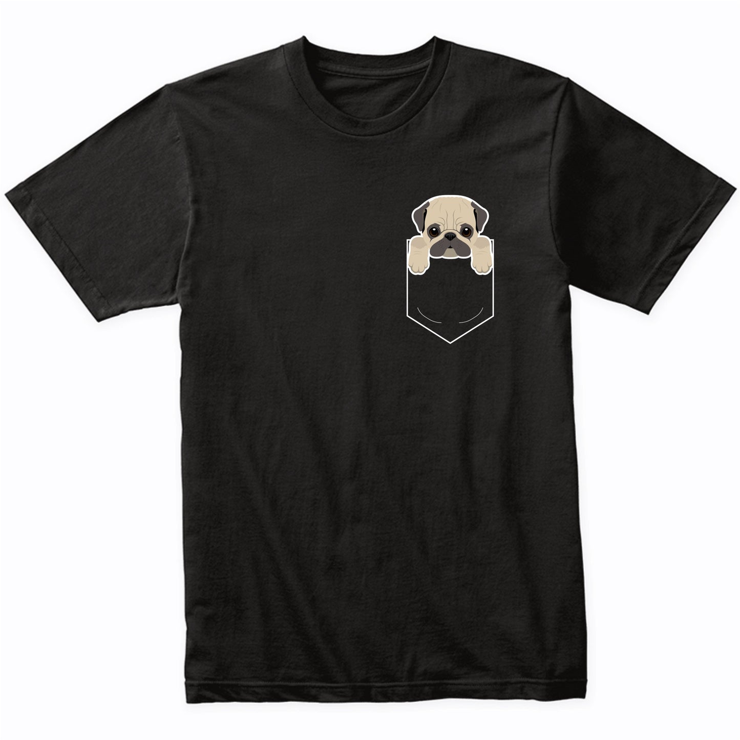 Pug In My Pocket Cute Dog Owner T-Shirt