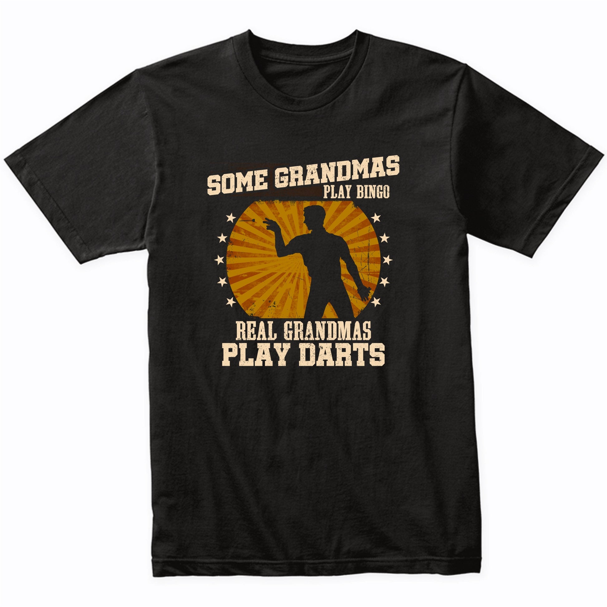 Darts Grandma Shirt - Real Grandmas Play Darts T-Shirt