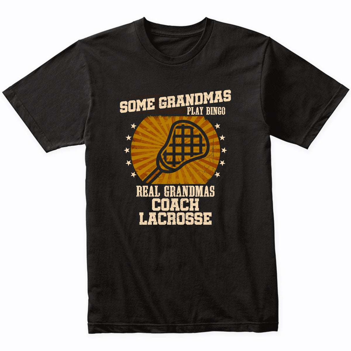 Lacrosse Grandma Shirt - Real Grandmas Coach Lacrosse T-Shirt