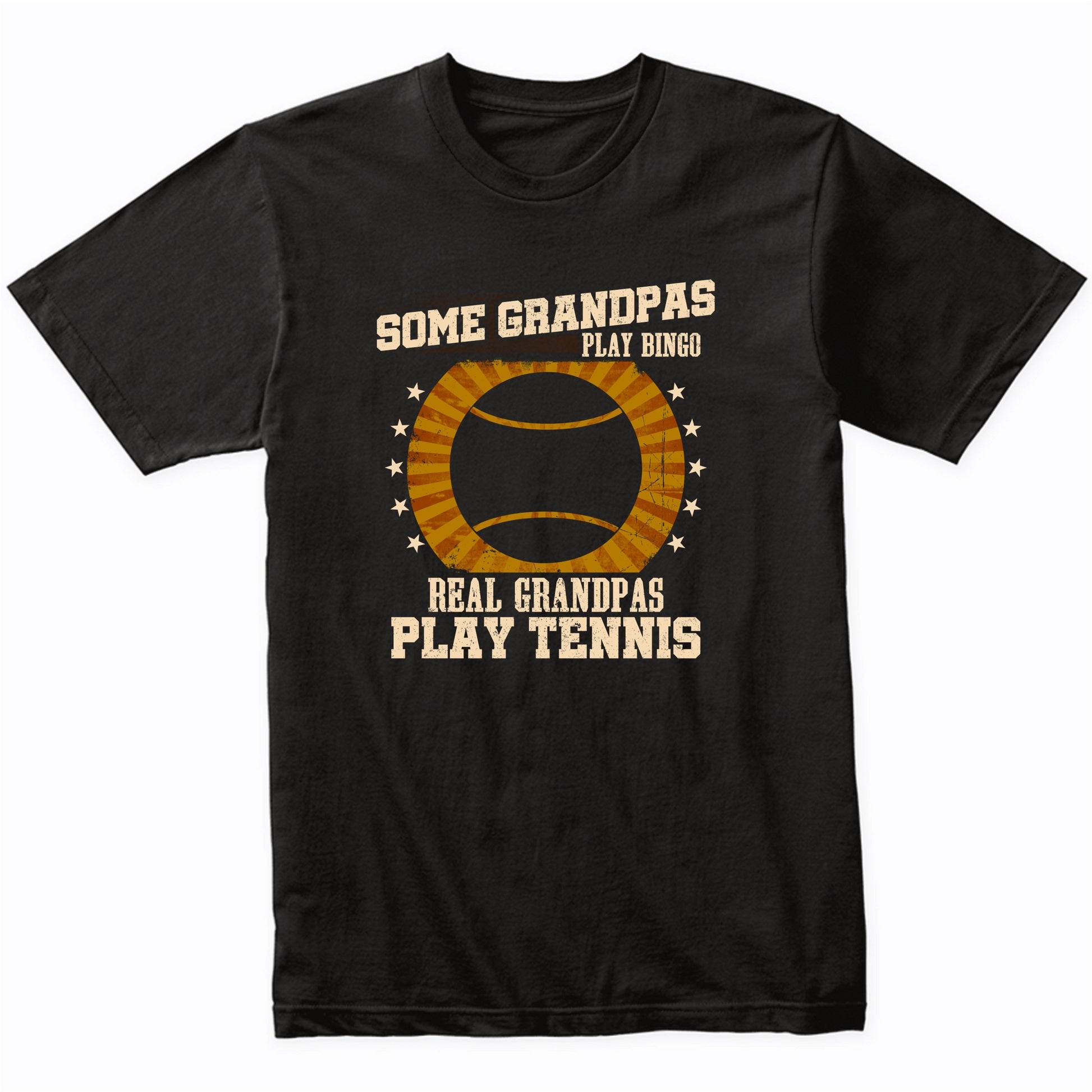 Tennis Grandpa Shirt - Real Grandpas Play Tennis T-Shirt