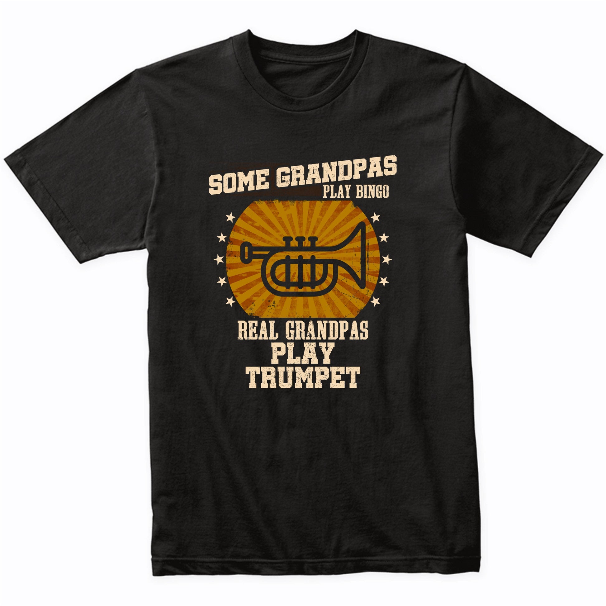 Trumpet Grandpa Shirt - Real Grandpas Play Trumpet T-Shirt