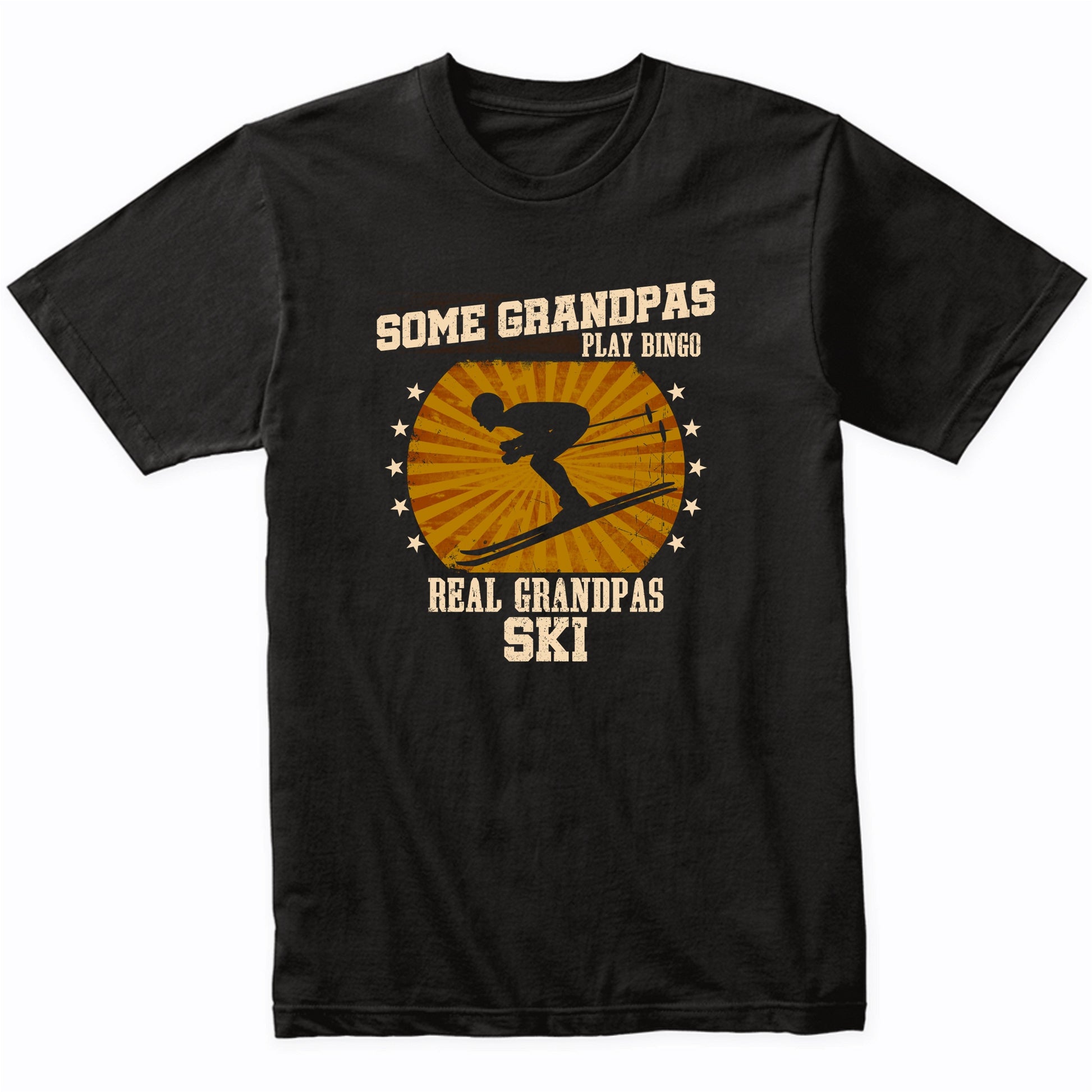 Skiing Grandpa Shirt - Real Grandpas Ski T-Shirt