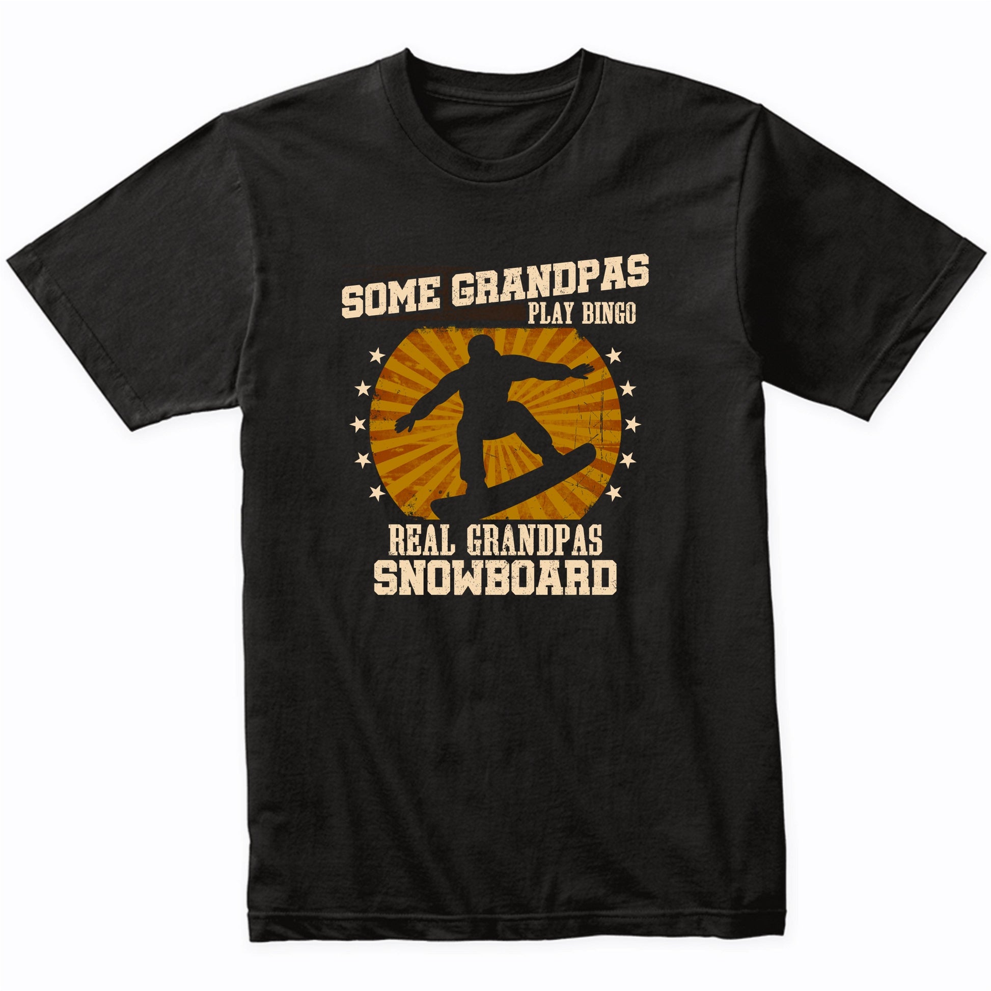 Snowboarding Grandpa Shirt - Real Grandpas Snowboard T-Shirt