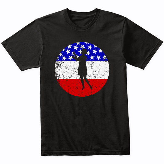 American Flag Nursing Shirt - Retro Nurse T-Shirt