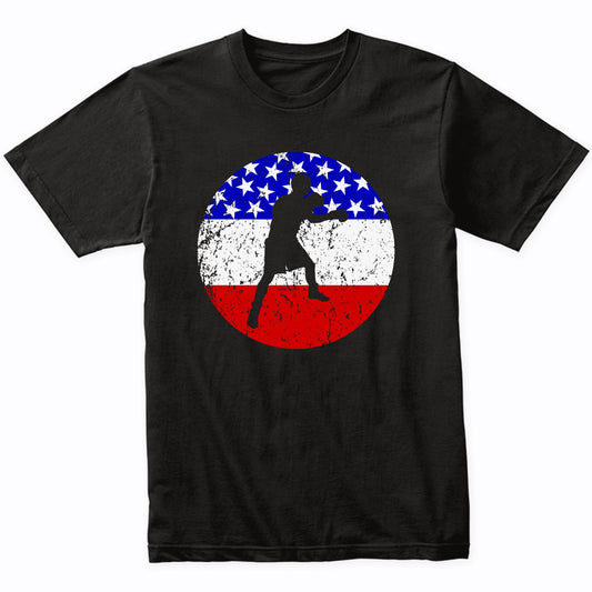 American Flag Boxing Shirt - Retro Boxer T-Shirt