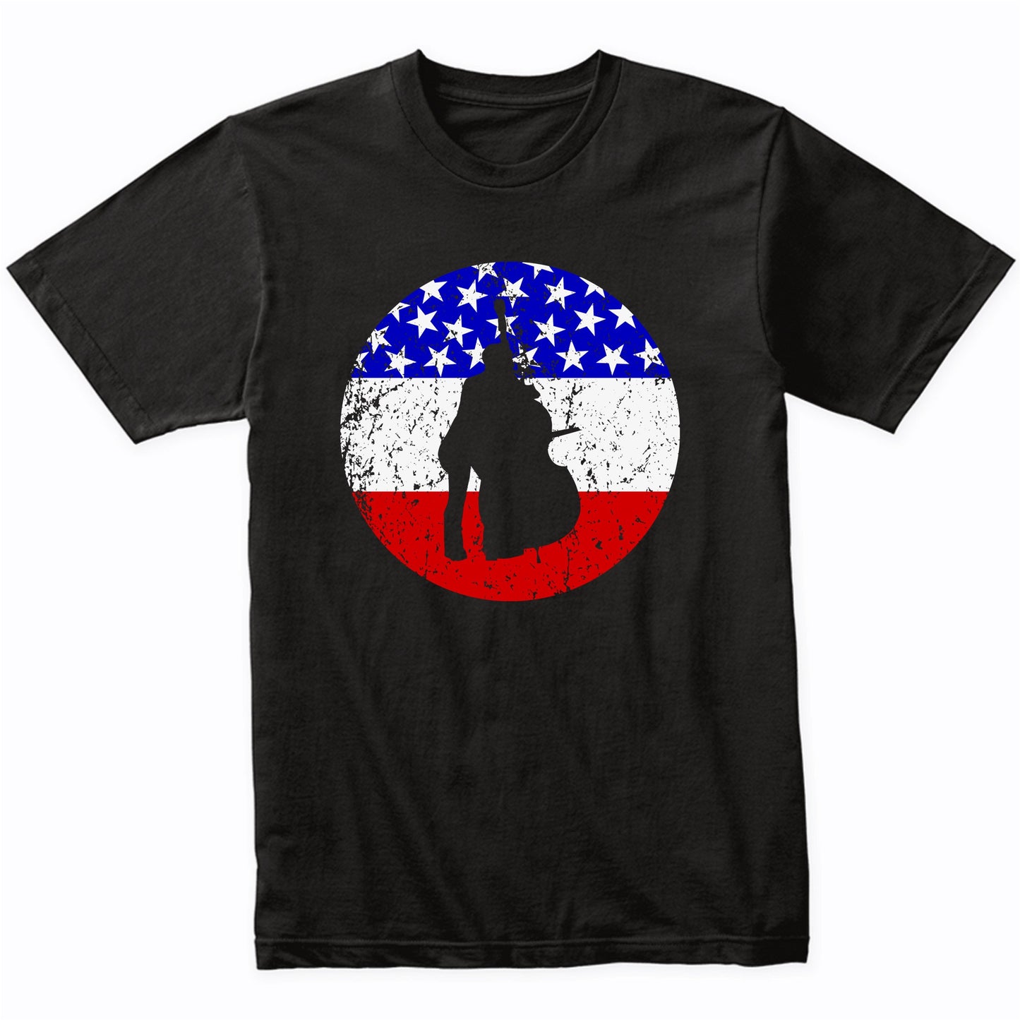 American Flag Bass Shirt - Retro Music T-Shirt