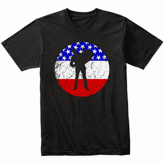 American Flag Accordion Shirt - Retro Music T-Shirt