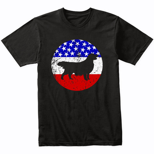American Flag Golden Retriever Shirt - Retro Golden Retriever Dog T-Shirt