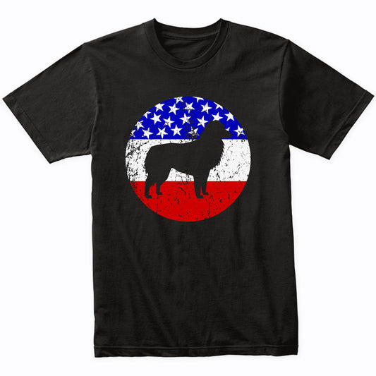 American Flag Australian Shepherd Shirt - Retro Aussie Dog T-Shirt