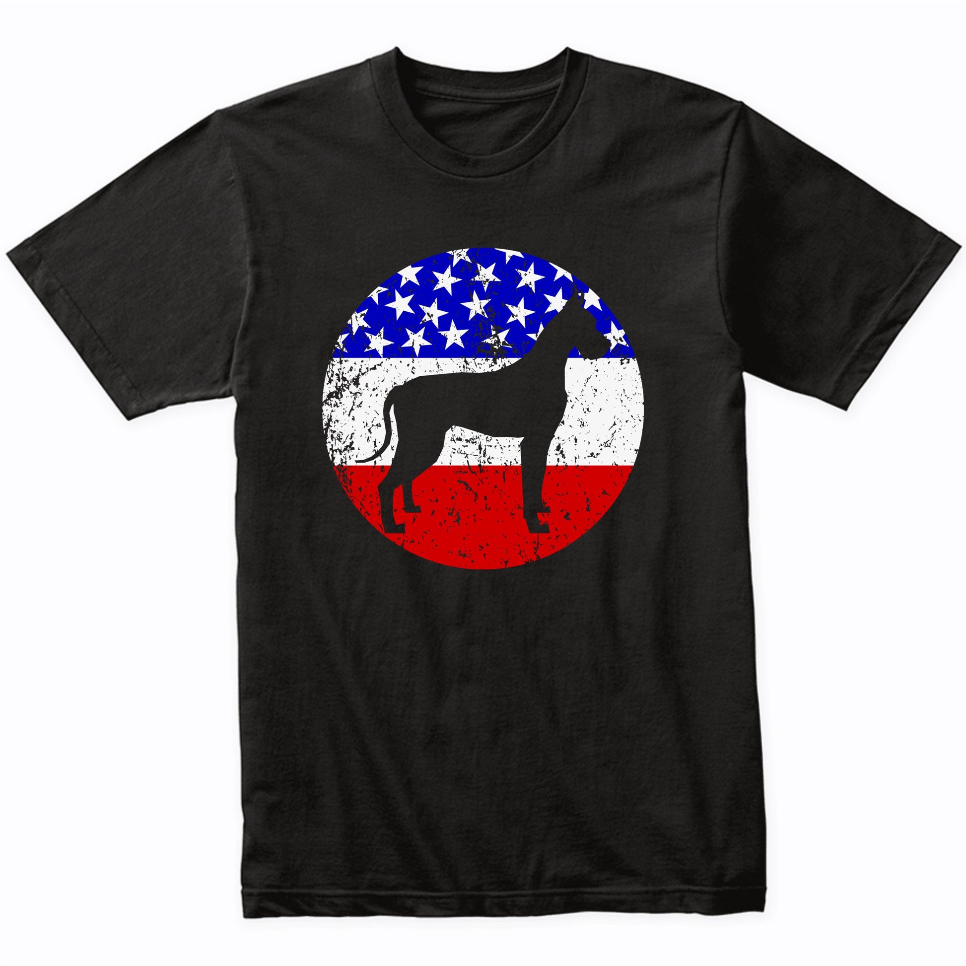 American Flag Great Dane Shirt - Retro Great Dane Dog T-Shirt