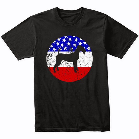 American Flag Irish Terrier Shirt - Retro Irish Terrier Dog Shirt