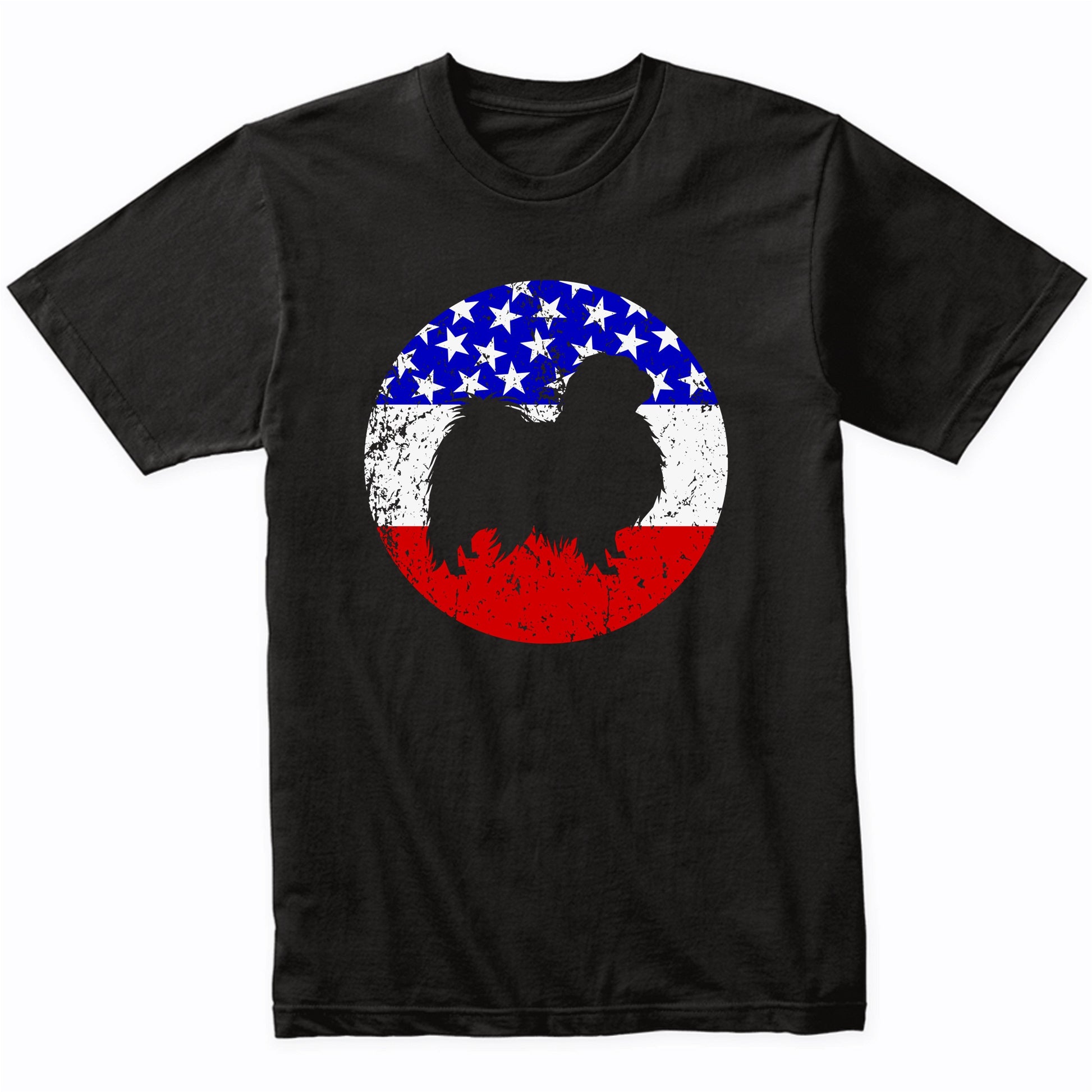 American Flag Japanese Chin Shirt - Retro Japanese Chin Dog Shirt